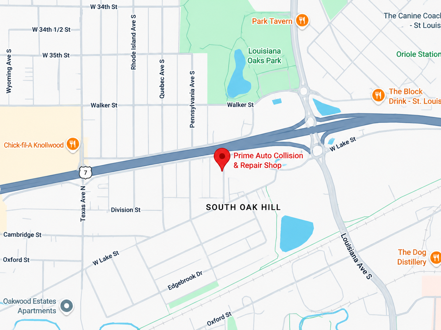 Prime Auto Collision Minneapolis location
